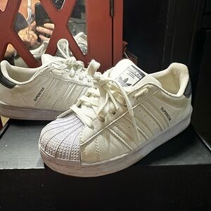 Adidas Kids Superstar Sneakers - White and Black